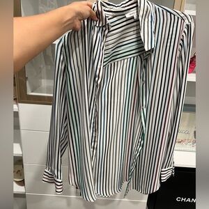 Striped Button-Up Shirt